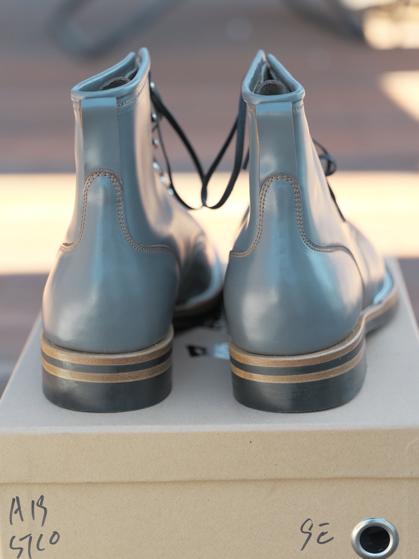 Maryam Grigio Shell Cordovan Plain Toe TCO