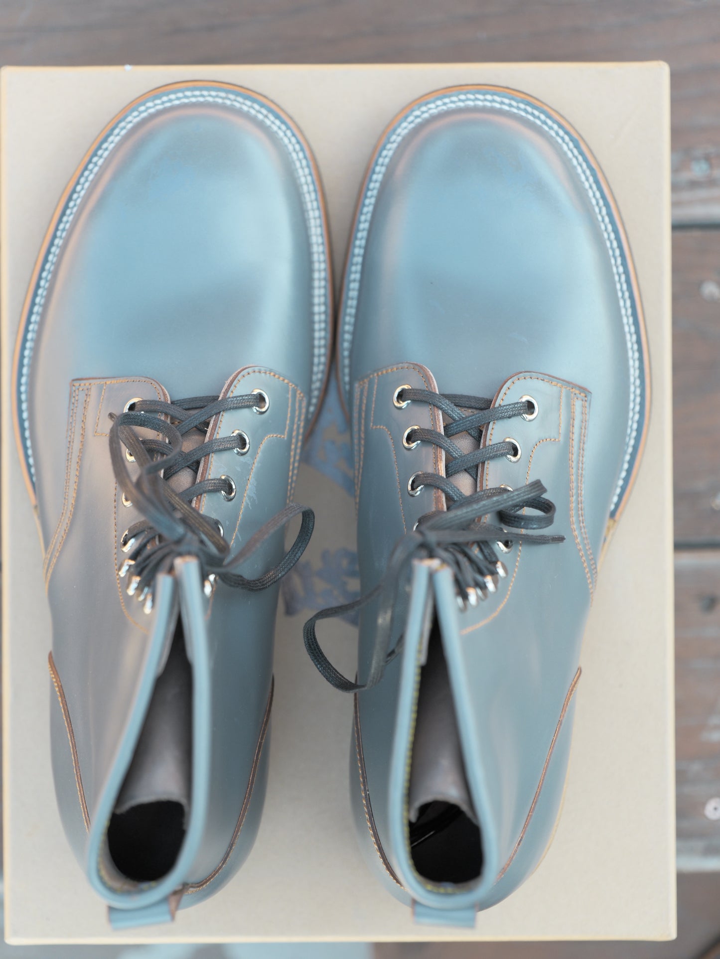 Maryam Grigio Shell Cordovan Plain Toe TCO