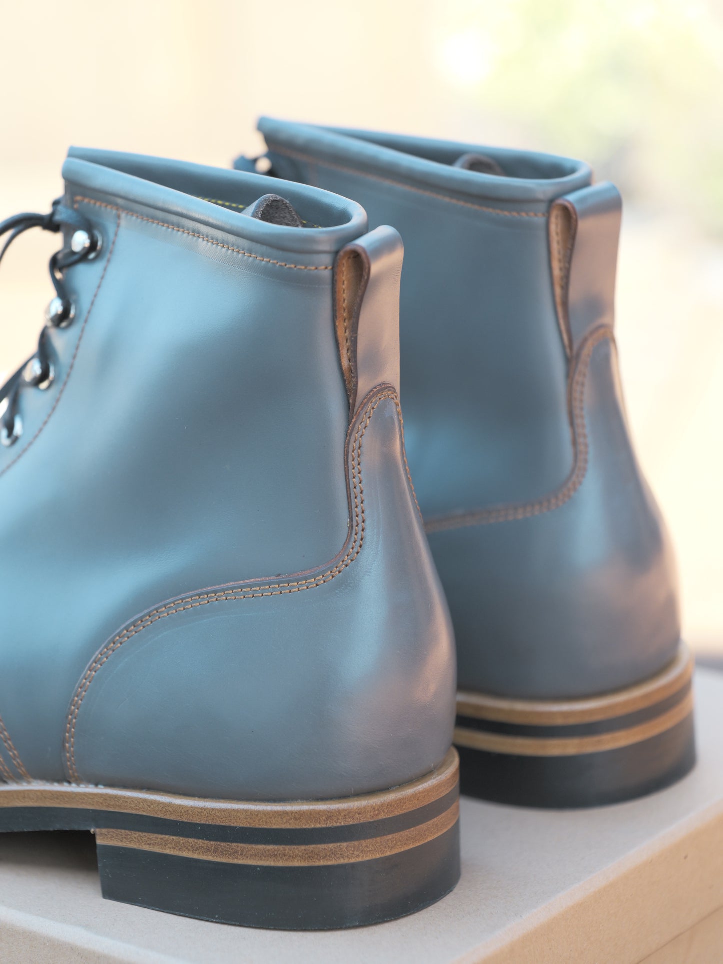 Maryam Grigio Shell Cordovan Plain Toe TCO