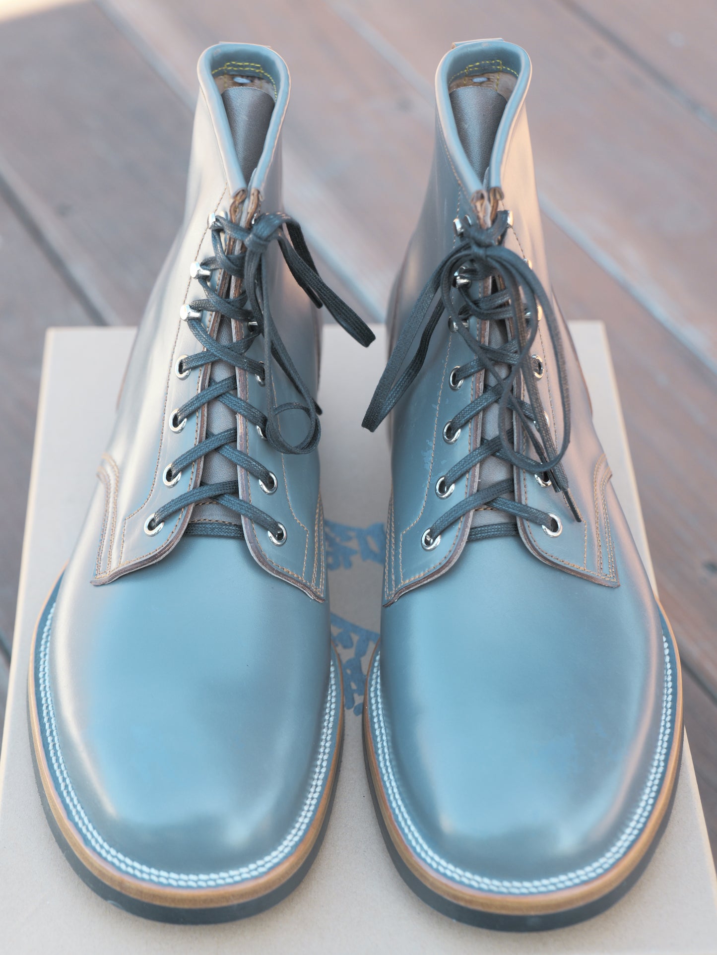 Maryam Grigio Shell Cordovan Plain Toe TCO