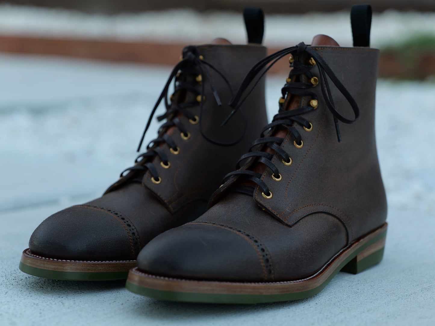 Gallun Calf Waxed Flesh Derby (Zero last)