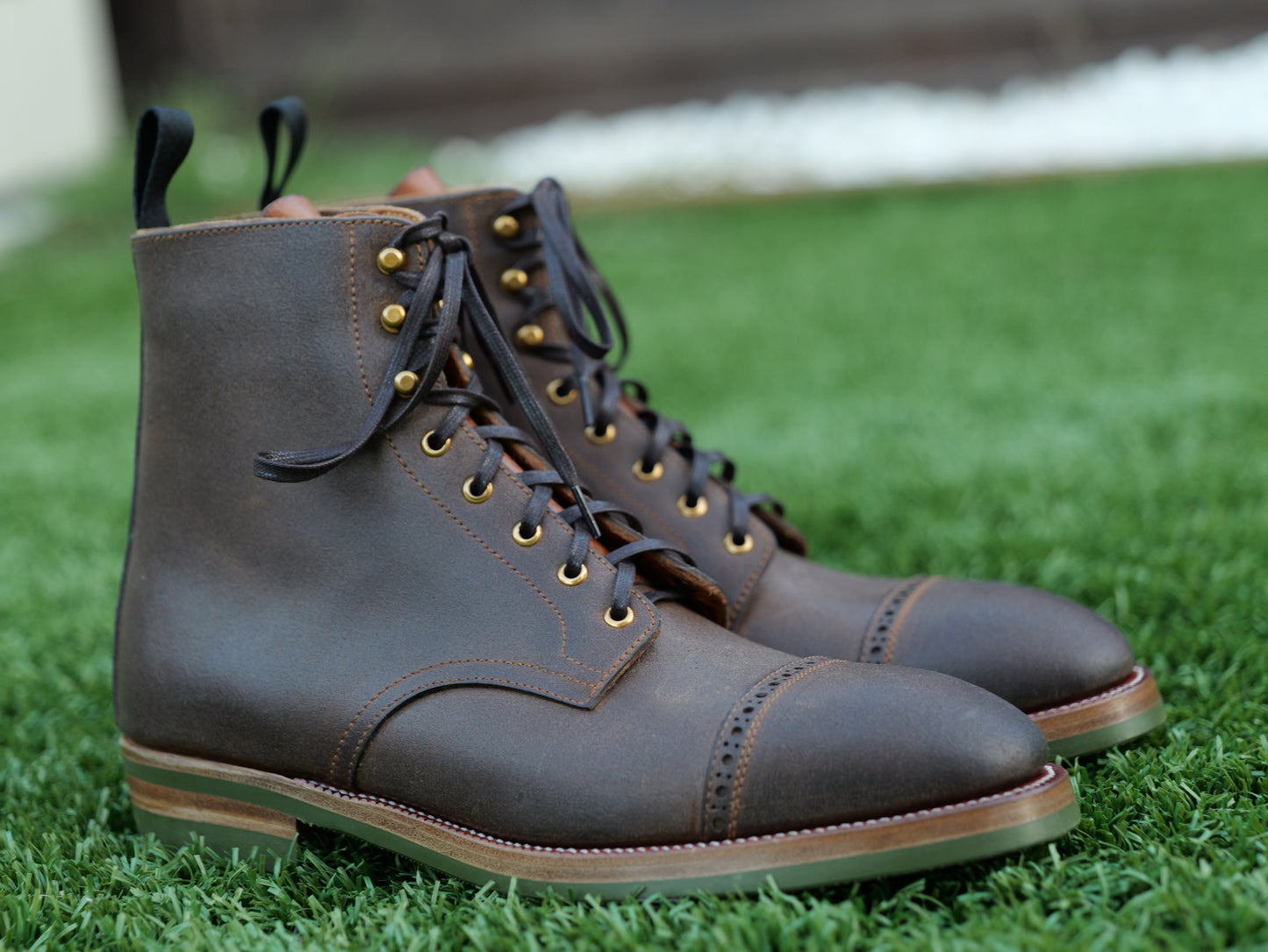 Gallun Calf Waxed Flesh Derby (Zero last)