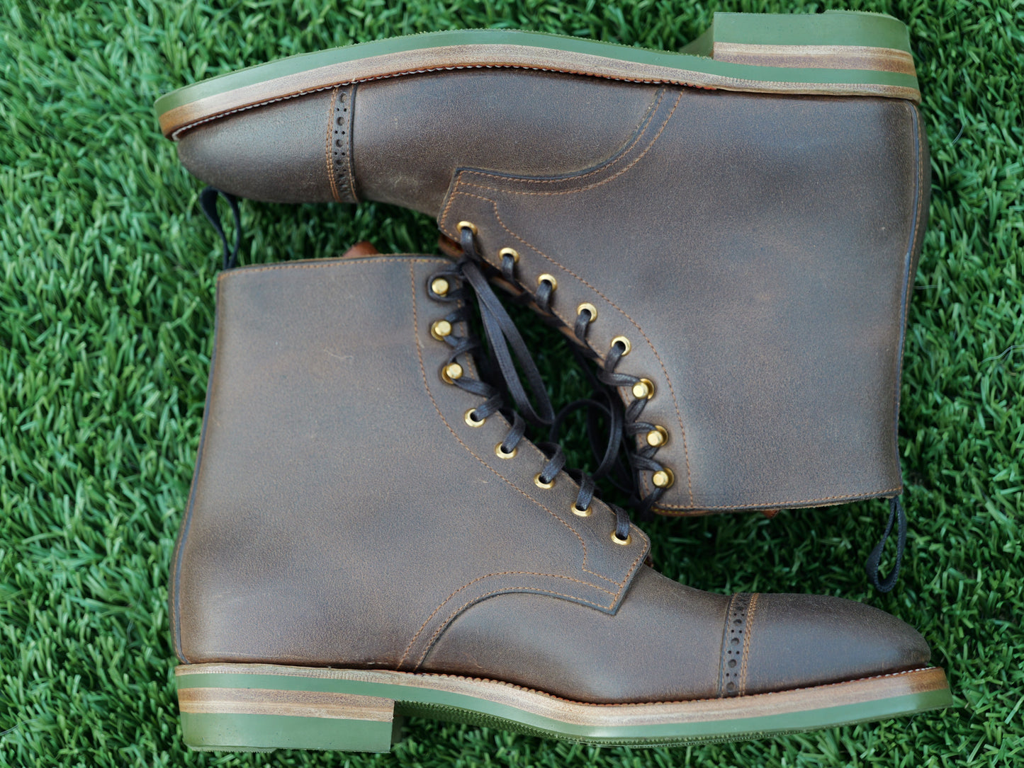 Gallun Calf Waxed Flesh Derby (Zero last)