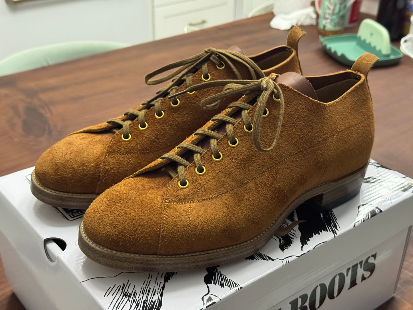 T-Monkey Shoe X Ticho's Roughout leather