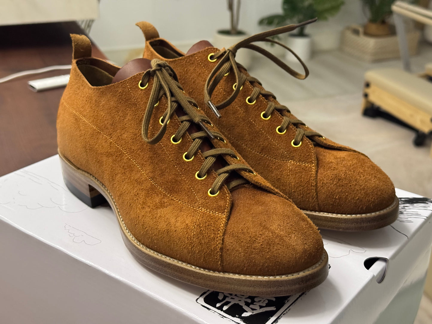 T-Monkey Shoe X Ticho's Roughout leather