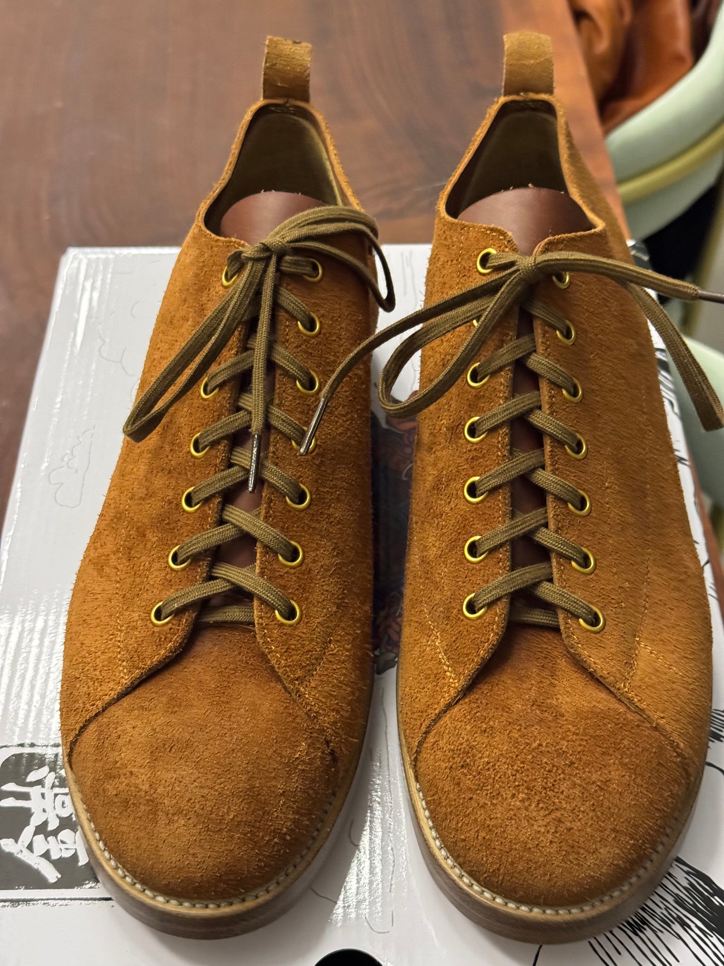 T-Monkey Shoe X Ticho's Roughout leather