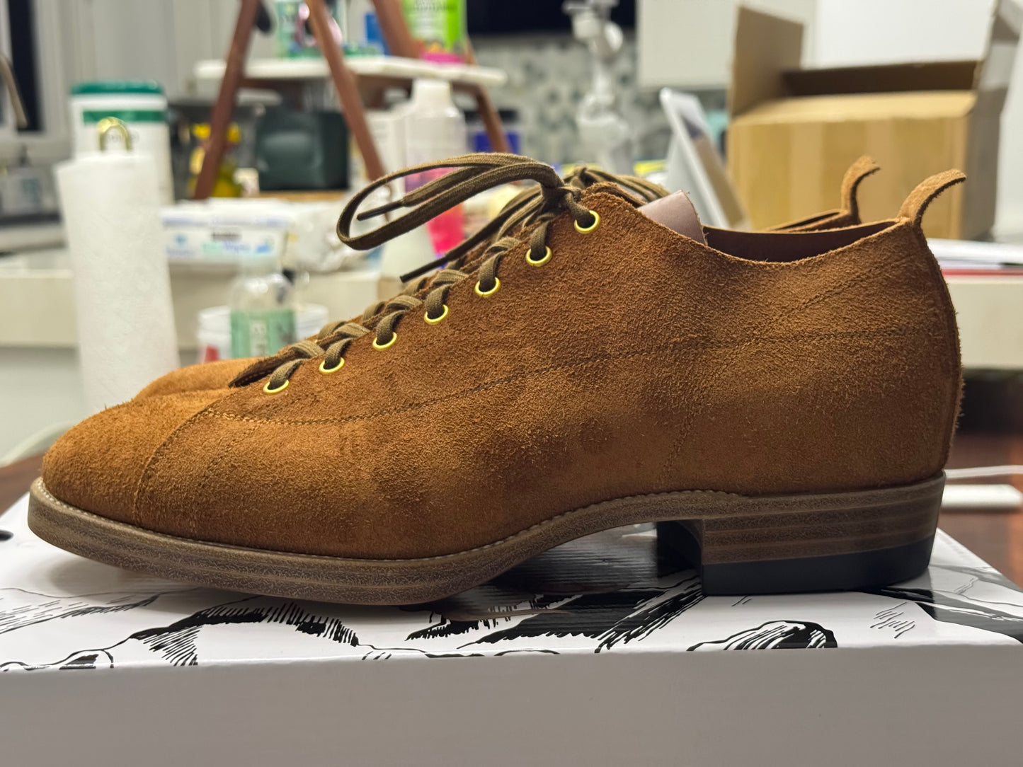T-Monkey Shoe X Ticho's Roughout leather