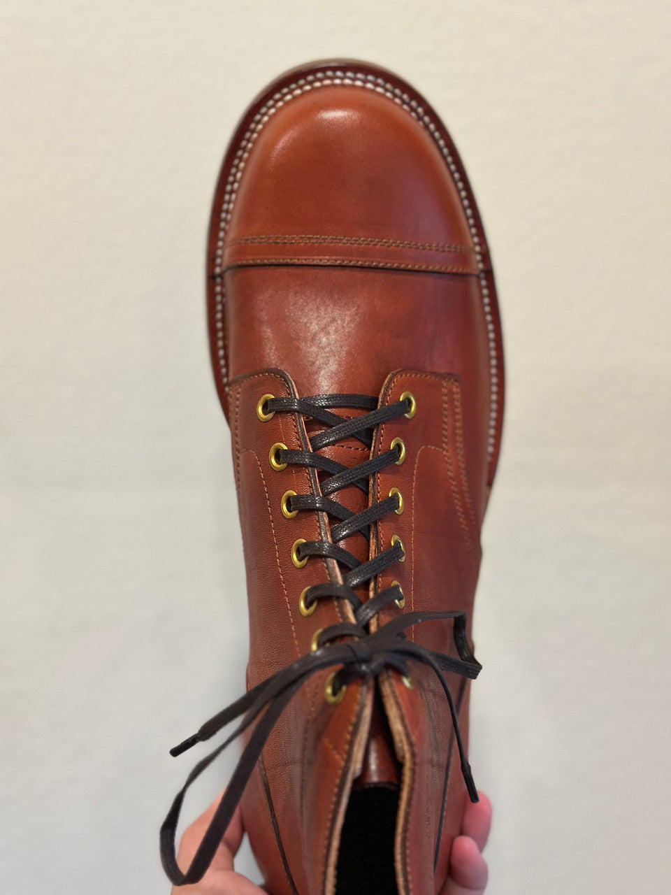 Red Brown Maryam Horsehide Pitman