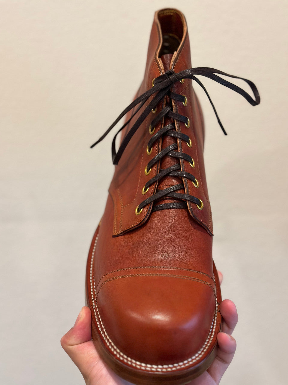 Red Brown Maryam Horsehide Pitman