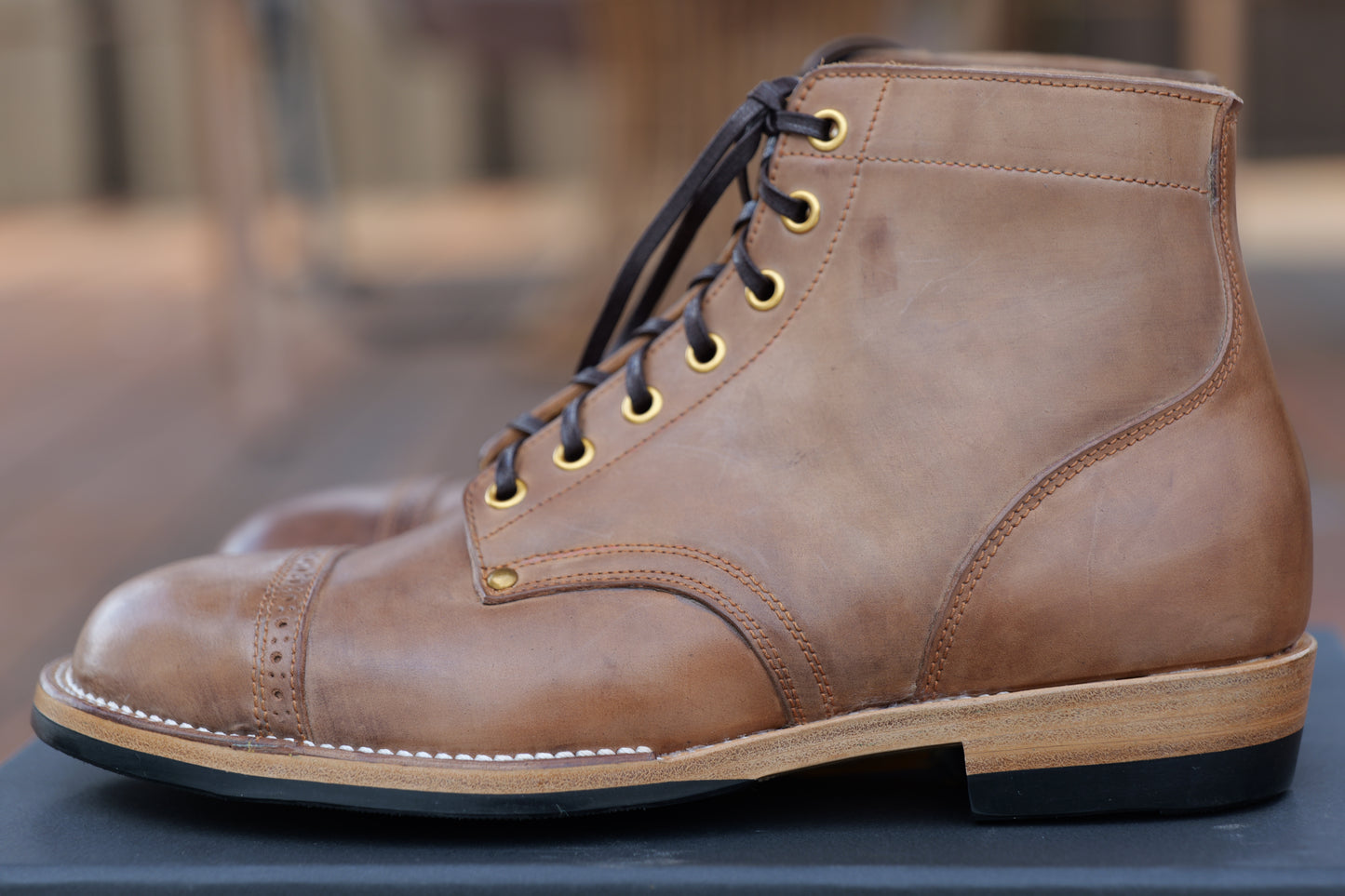 Local Natural Shell Cordovan The Chosen Dog - Size 7D