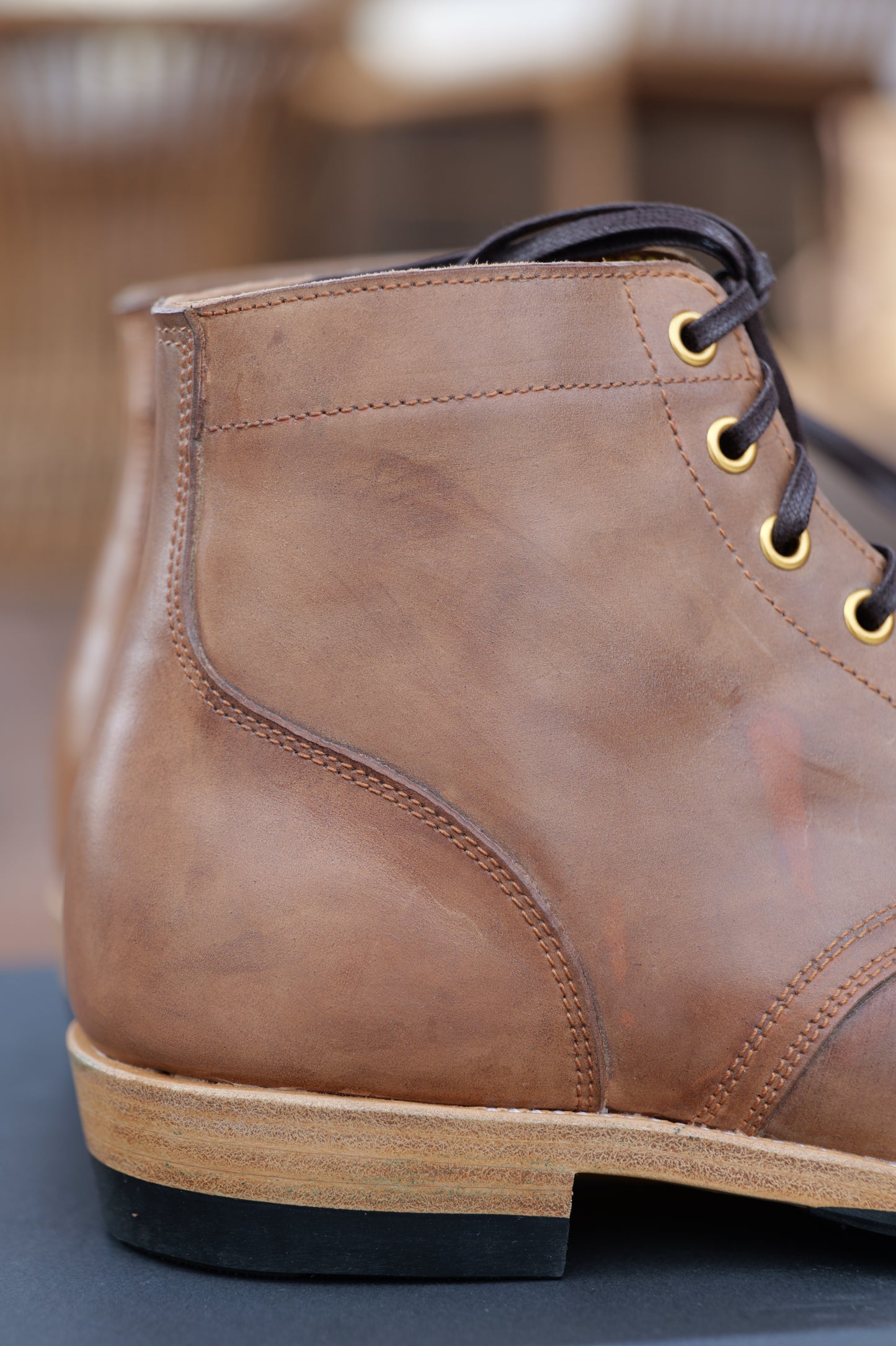 Local Natural Shell Cordovan The Chosen Dog - Size 7D