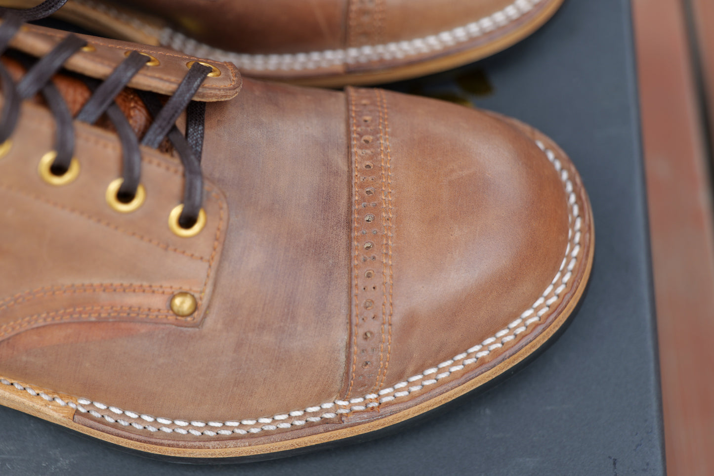 Local Natural Shell Cordovan The Chosen Dog - Size 7D