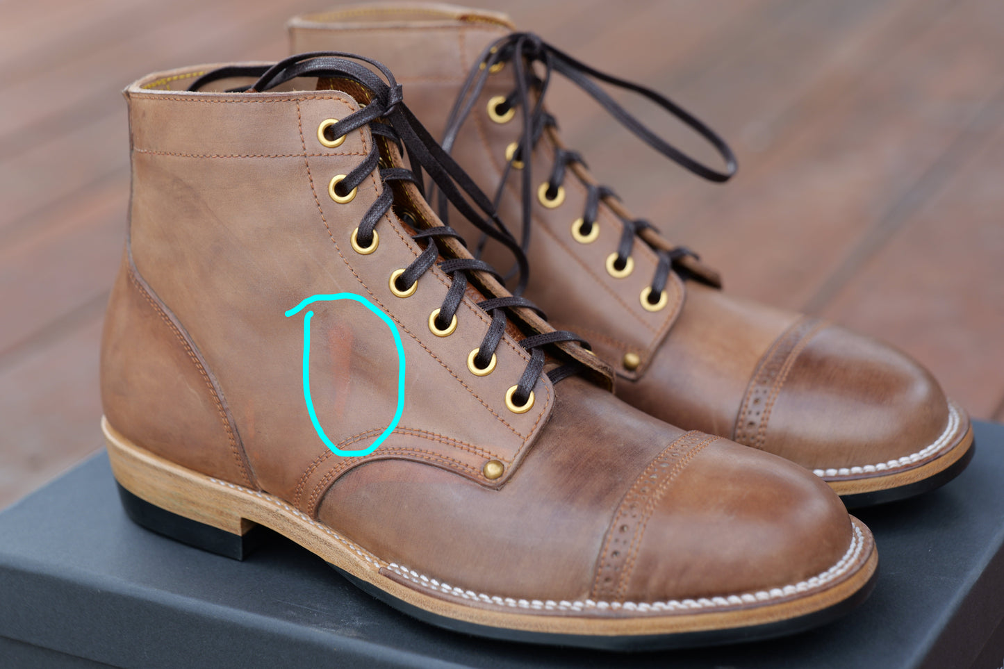 Local Natural Shell Cordovan The Chosen Dog - Size 7D