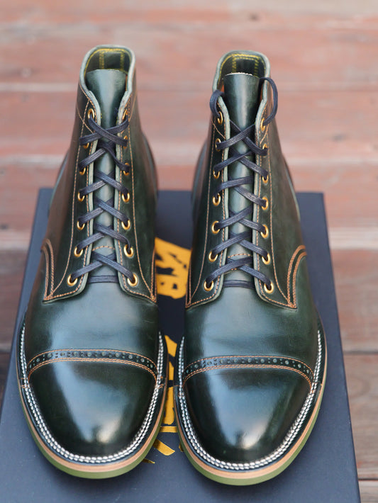 Dark Green Guidi Horsebutt Devil Dog - Size 9D