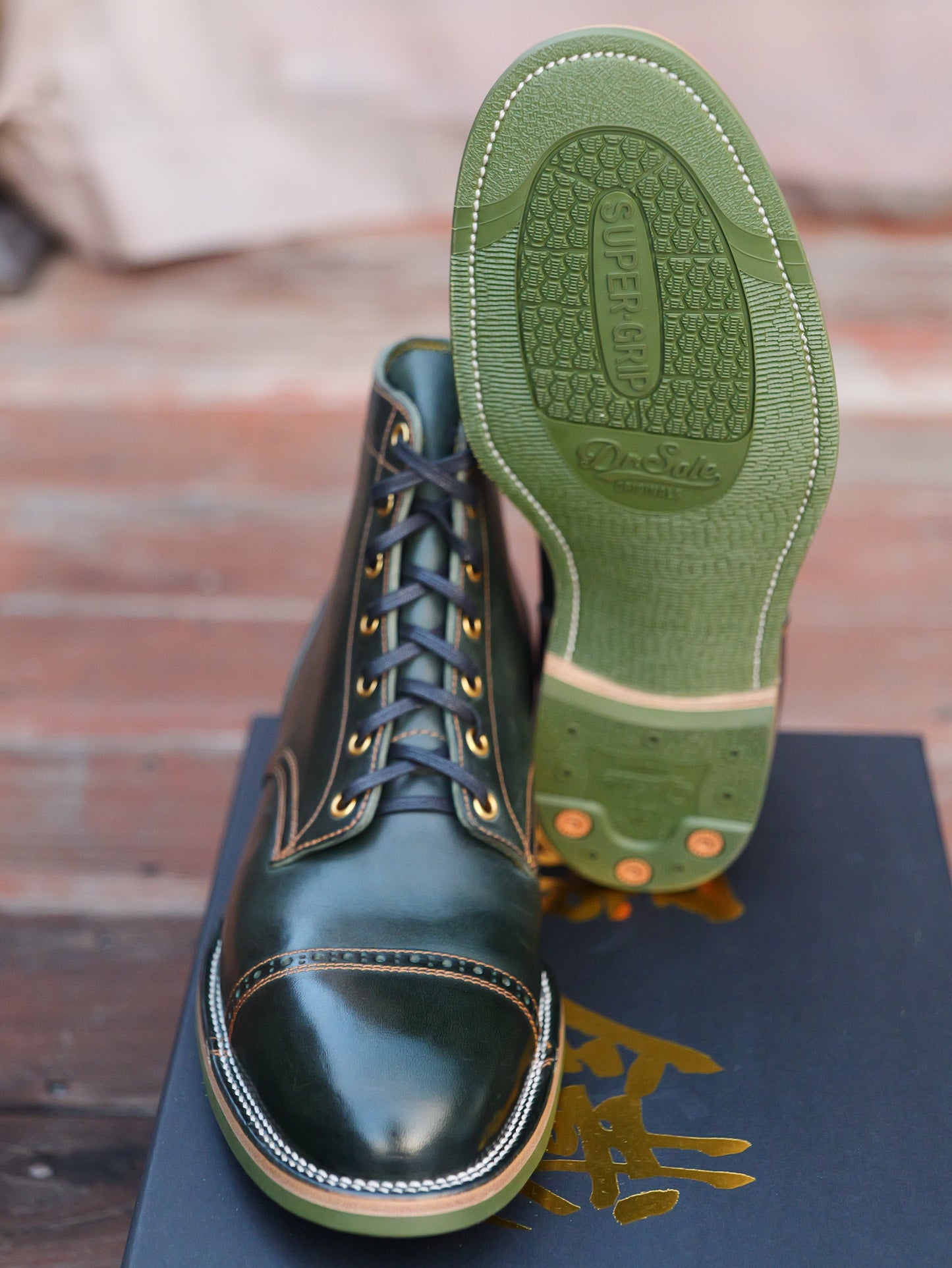 Dark Green Guidi Horsebutt Devil Dog - Size 9D