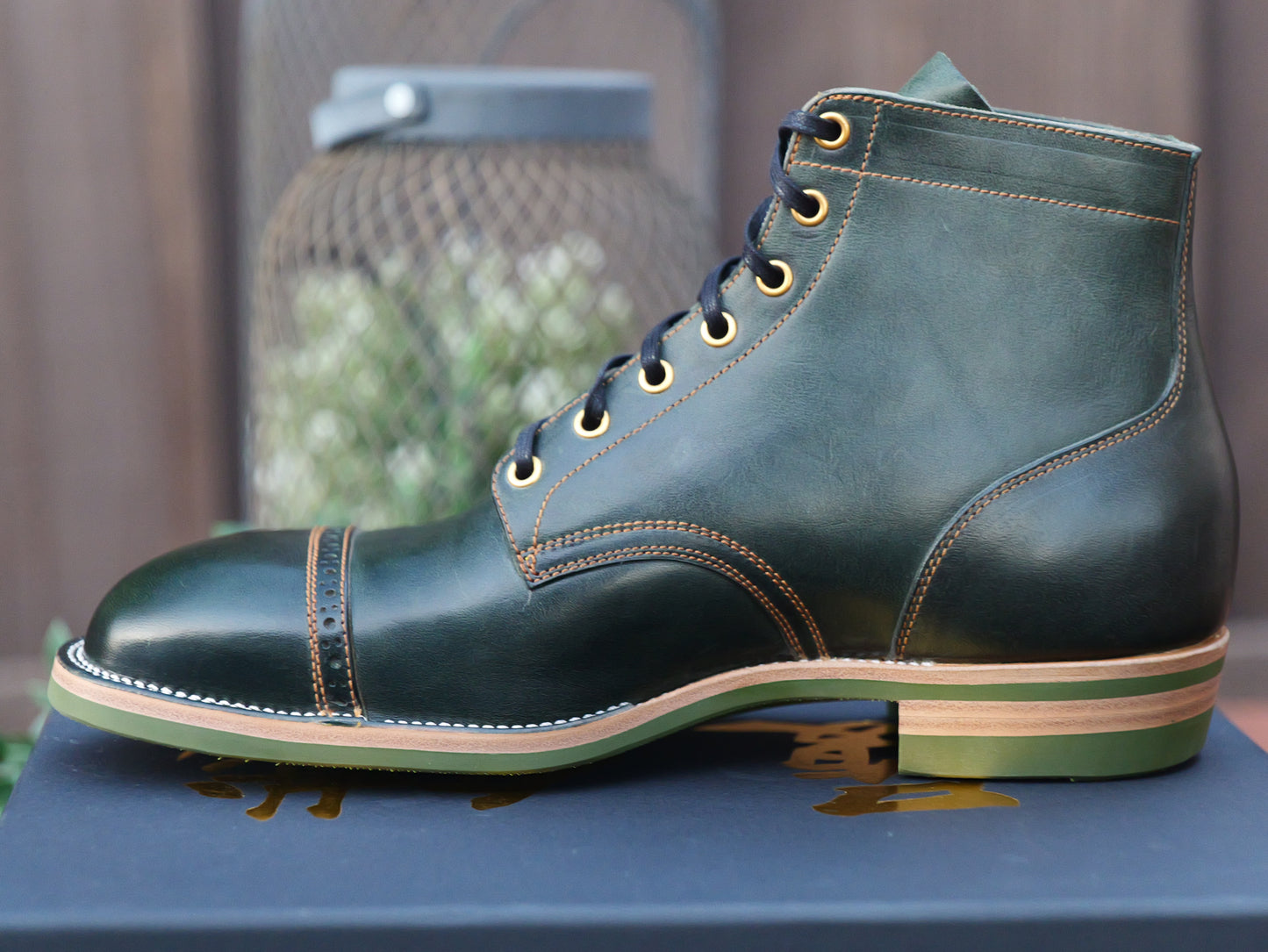 Dark Green Guidi Horsebutt Devil Dog - Size 9D