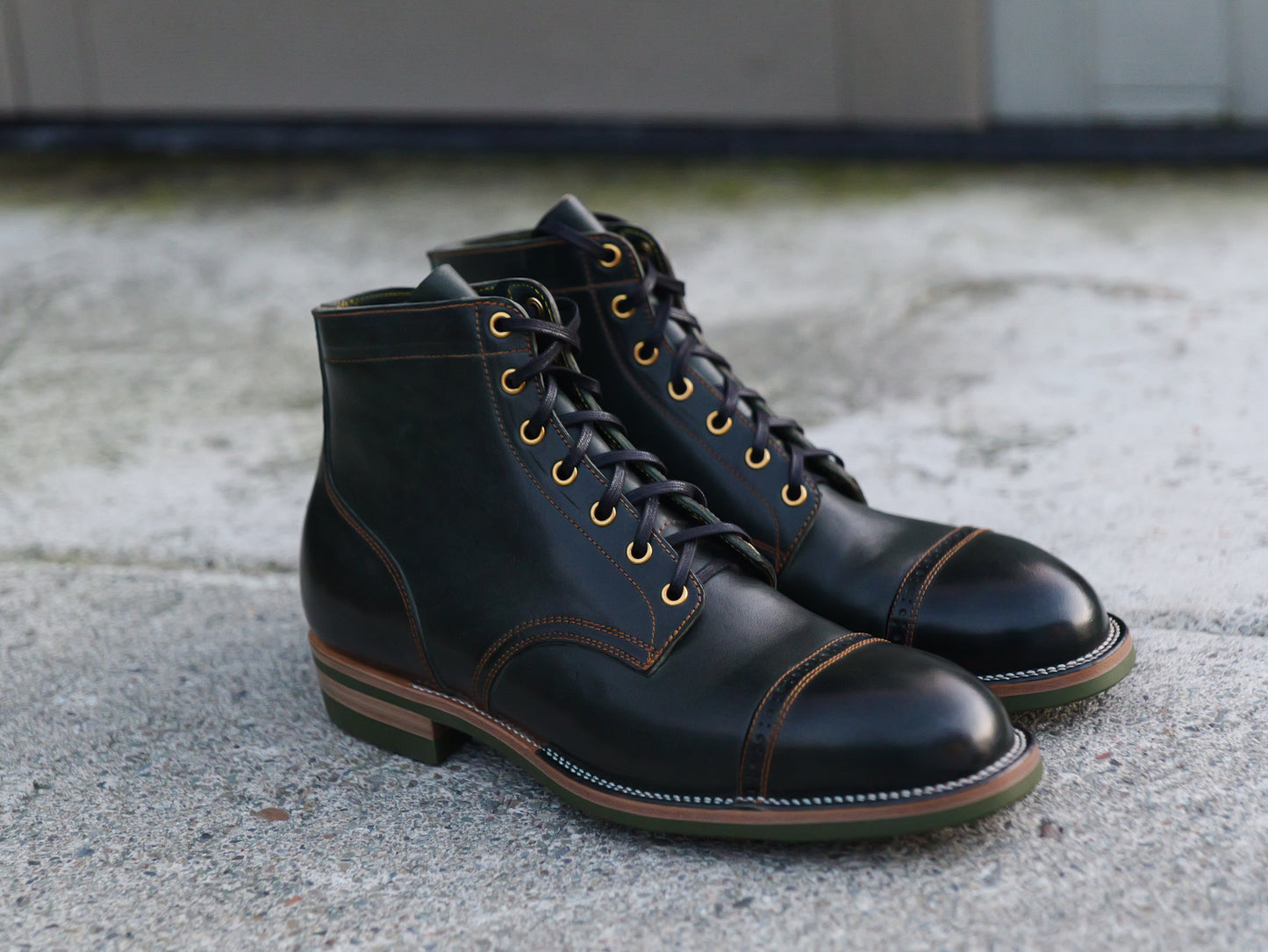 Dark Green Guidi Horsebutt Devil Dog - Size 9D