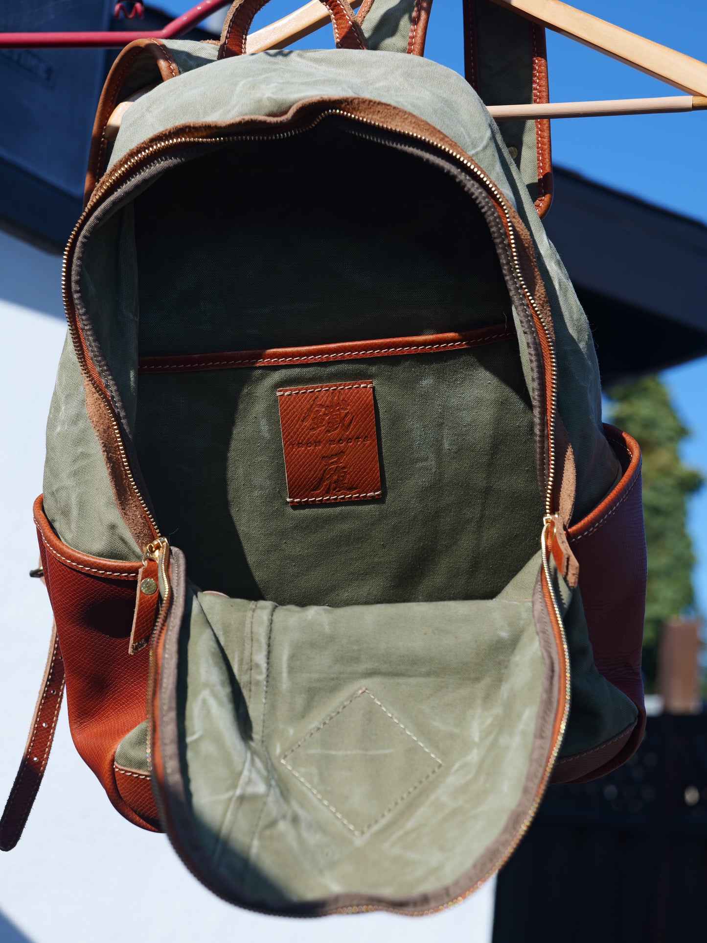 Iron Canvas Backpack Sample
