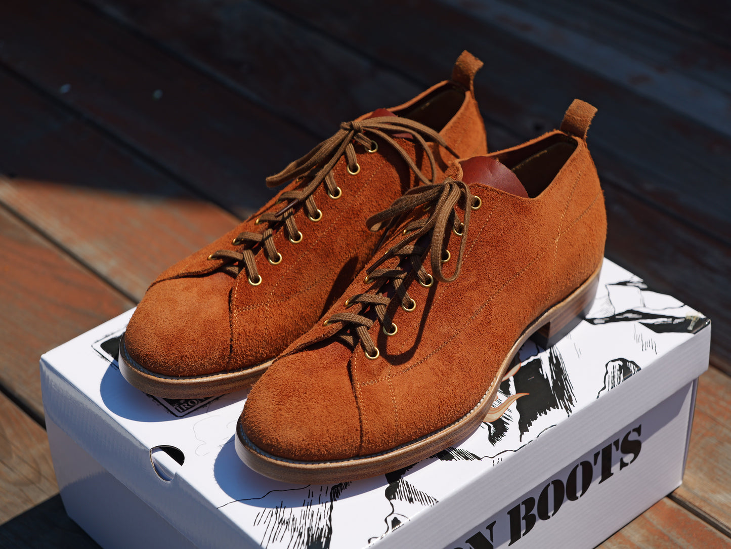 T-Monkey Shoe X Ticho's Roughout leather