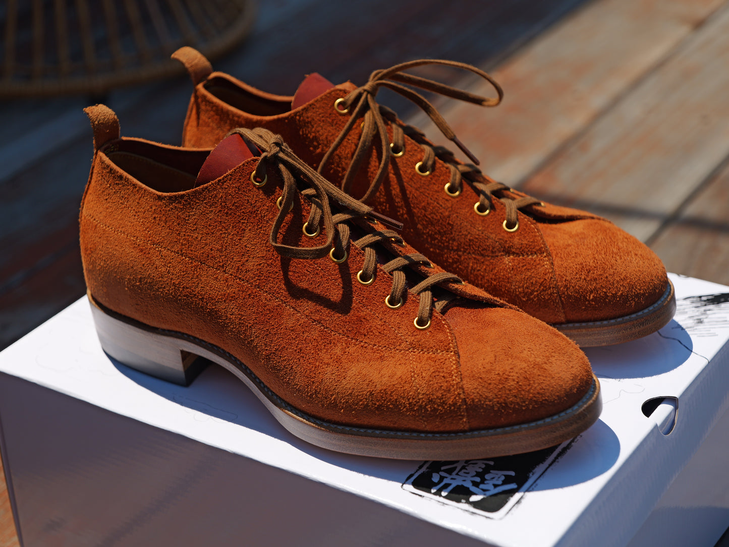 T-Monkey Shoe X Ticho's Roughout leather