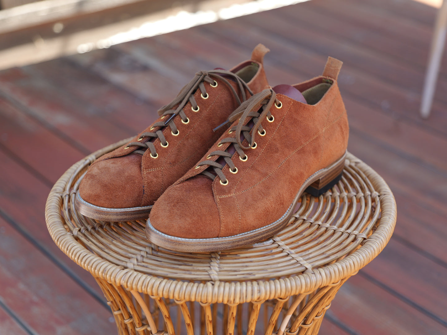 T-Monkey Shoe X Ticho's Roughout leather